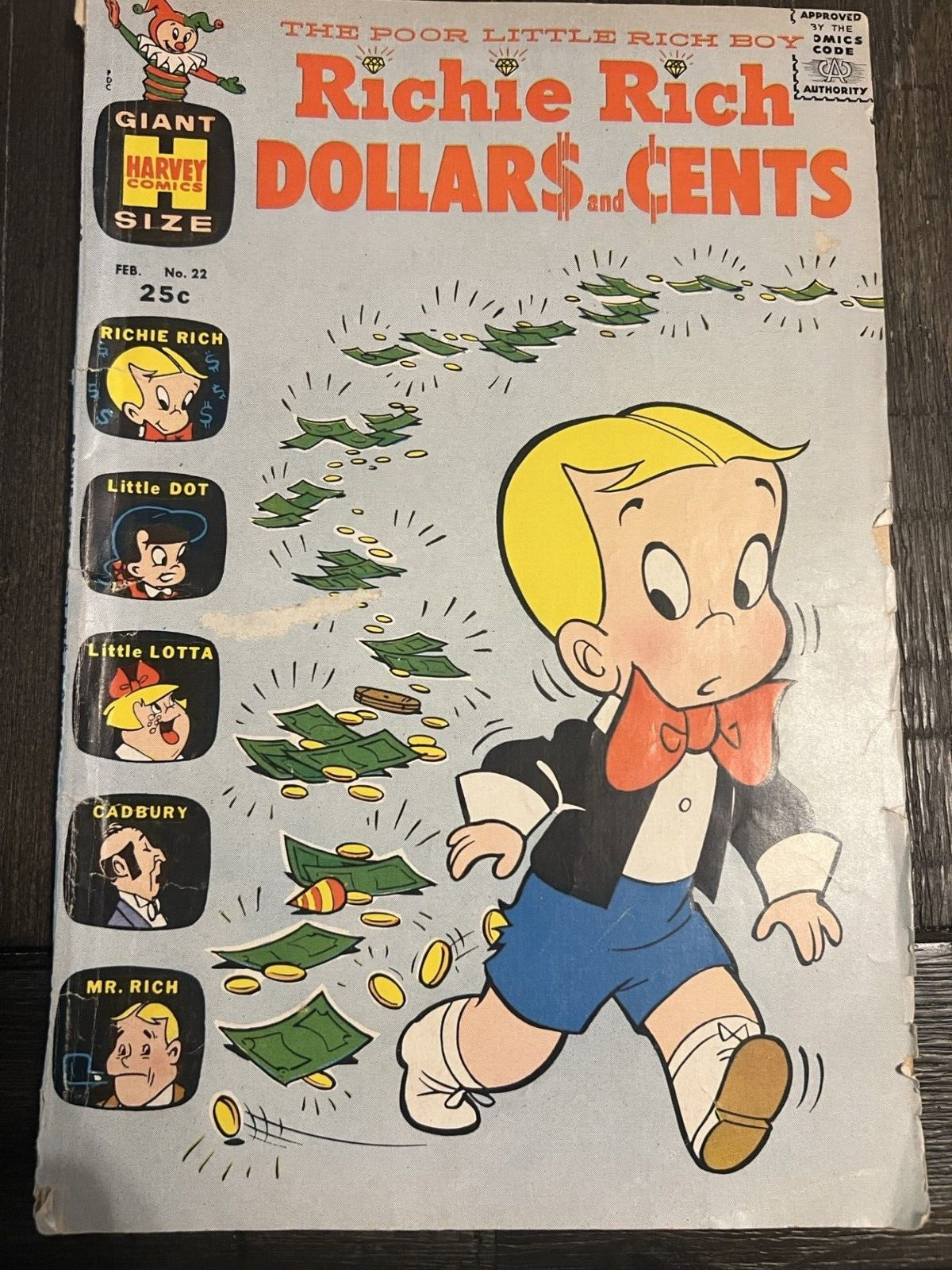 Richie Rich Dollars and Cents Vol #1 Issue #22 Comic Book February 1968