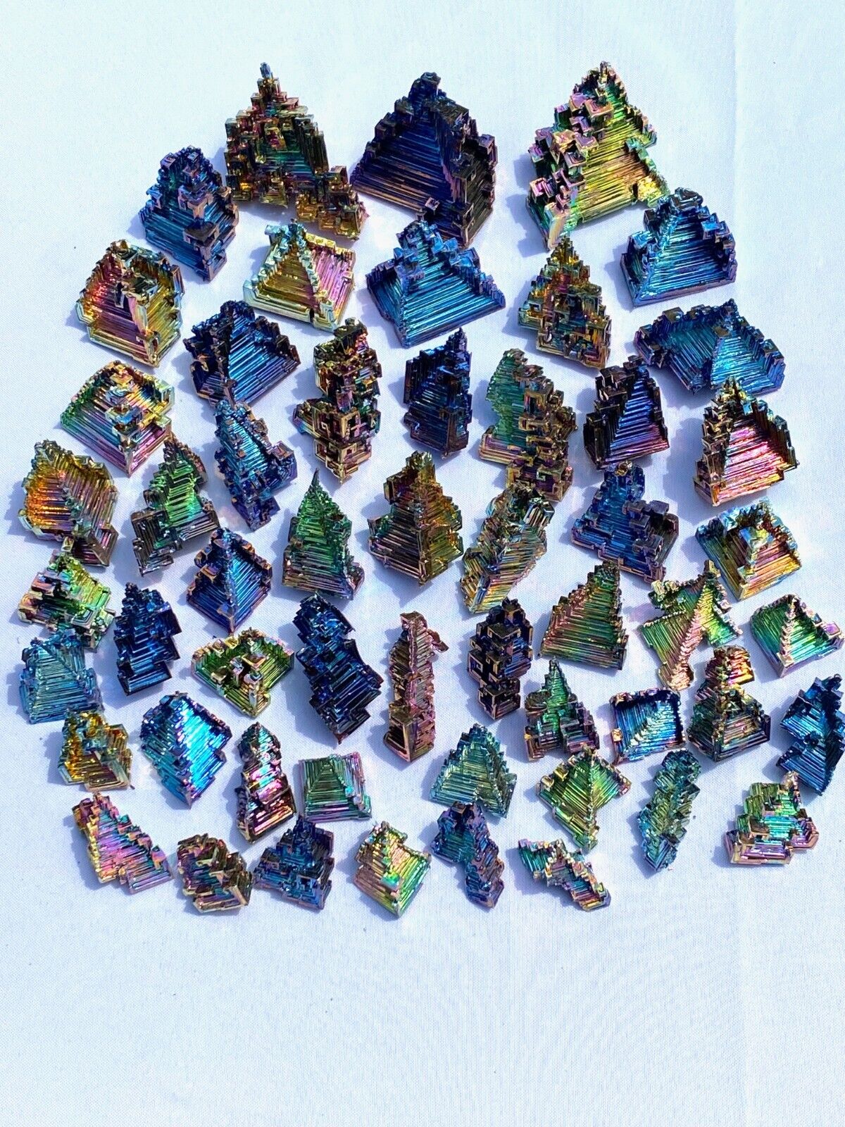 3 kg Wholesale Rainbow & Blue Bismuth Crystals - WC1