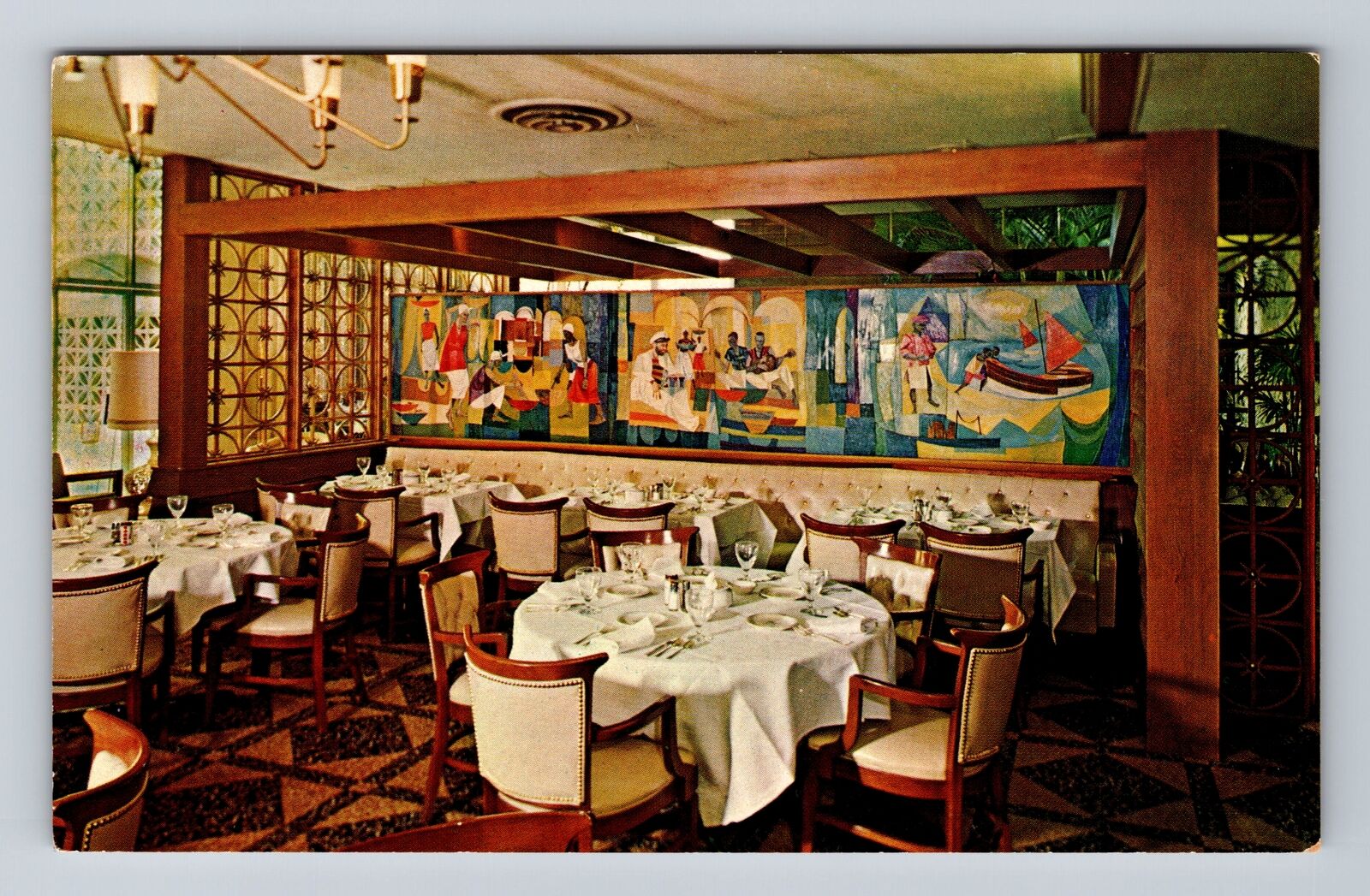 Clearwater FL-Florida, Heilman\'s Beachcomber Restaurant Antique Vintage Postcard