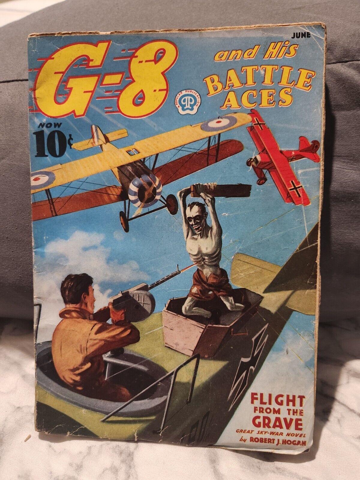 G-8 and His Battle Aces Pulp June 1937-Zombie cover Malcolm Edwards Collection 
