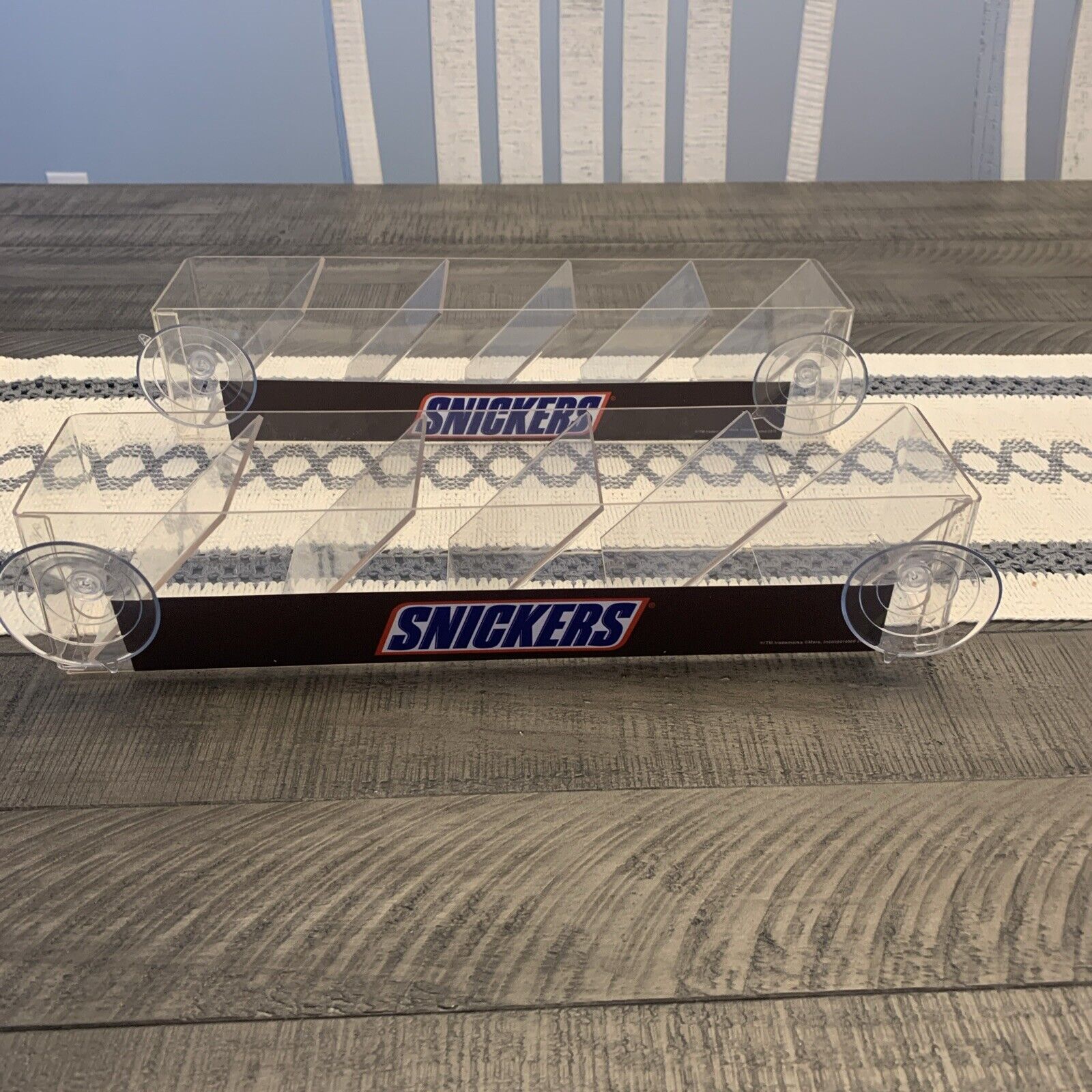 2 Snickers Advertising Suction Cup Display  Candy Bar Stands  Advertising 2015