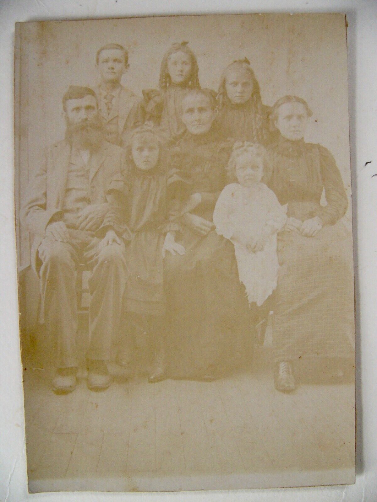 Cabinet Card William Lincoln Keppler Family, Iowa