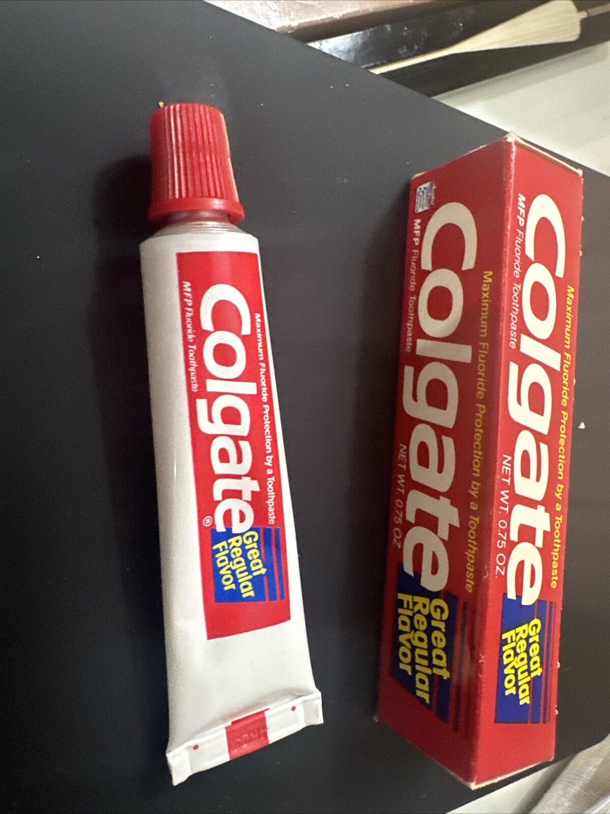 Very rare Vintage NEW Colgate ￼ toothpaste Box And Tube Collectible original
