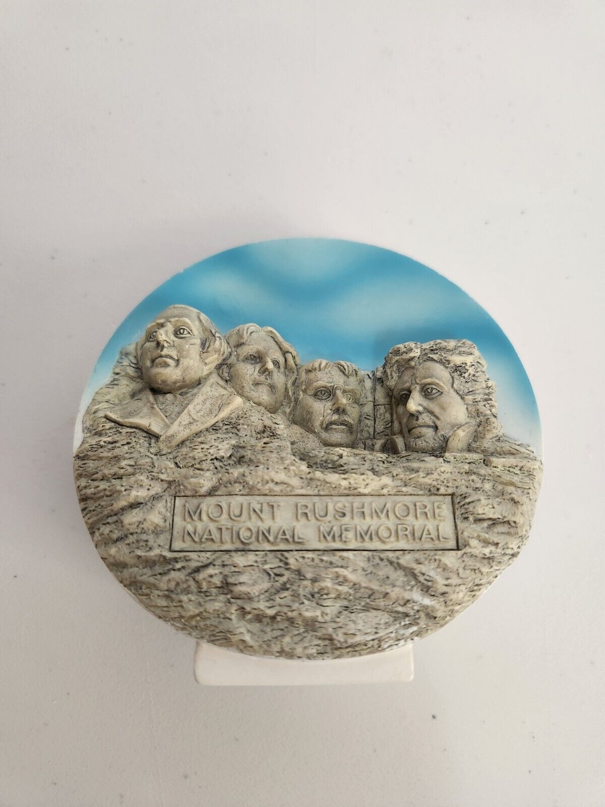 Vintage Mount Rushmore Souvineur Desktop Paperweight History Teacher Gift
