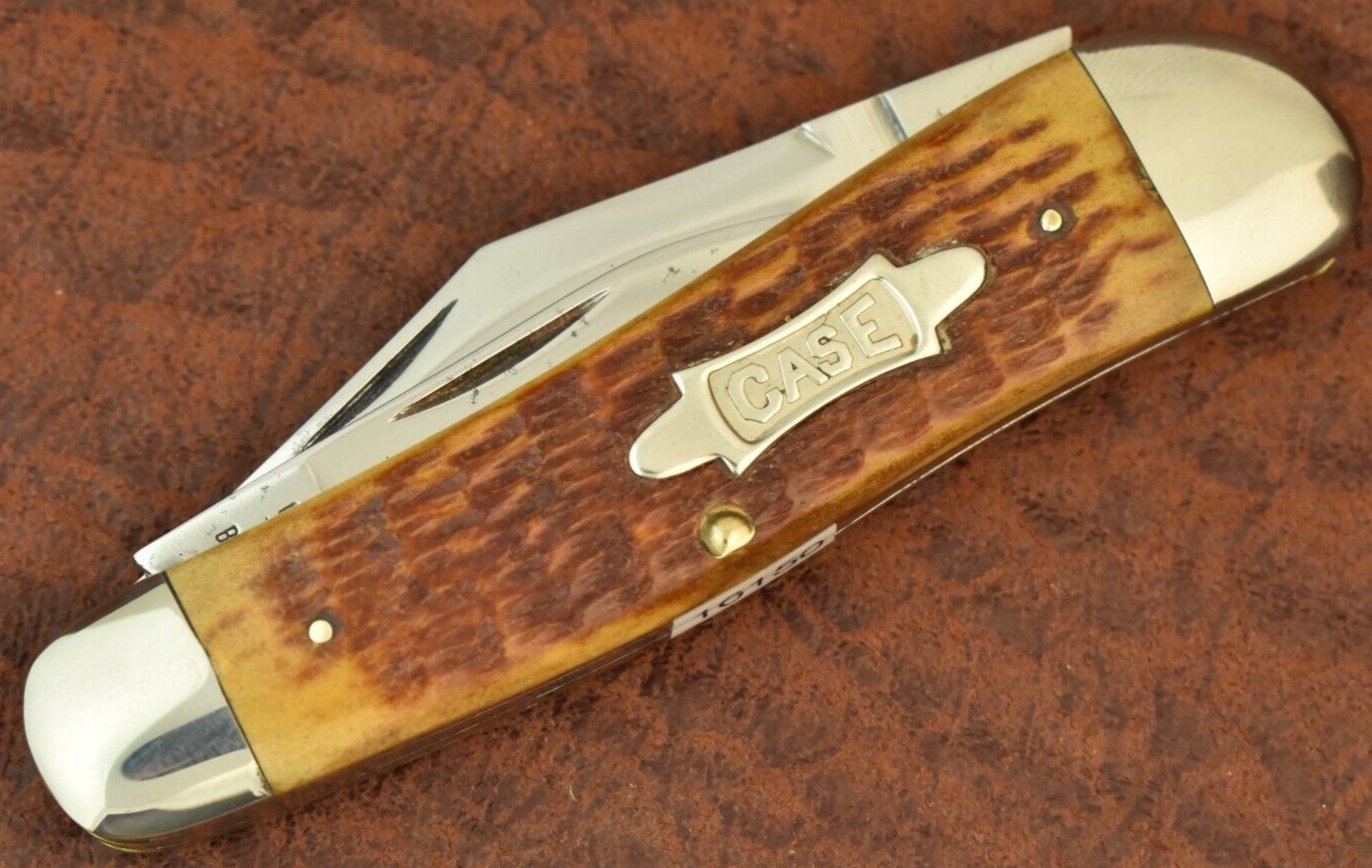 RARE CASE CLASSIC XX USA ROGERS BONE BIG WHITTLER KNIFE 1/1000 1990 (16150)