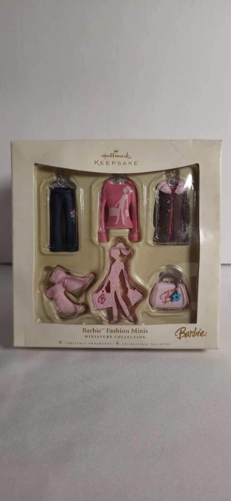 2006 Hallmark Keepsake Ornament Barbie Fashion Minis Set of 6 Miniatures NEW