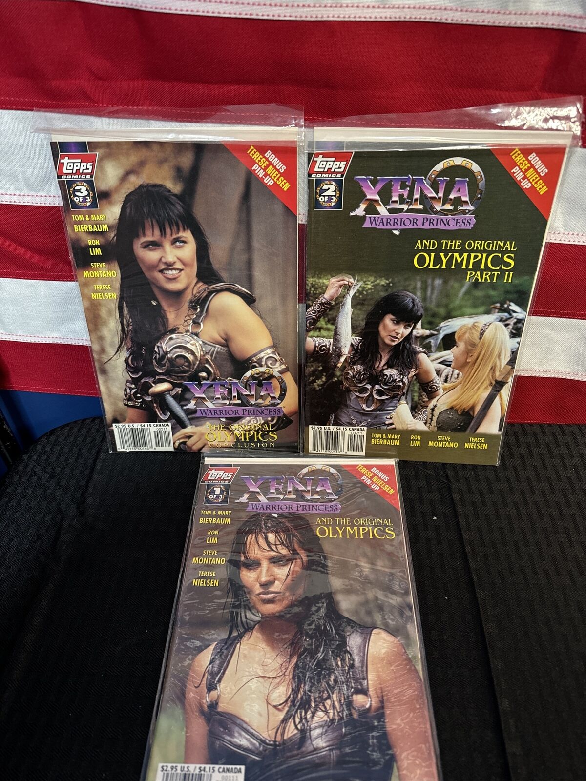 Comics Xena Warrior Princess and the Original Olympics #1, #2, # 3 Prestine