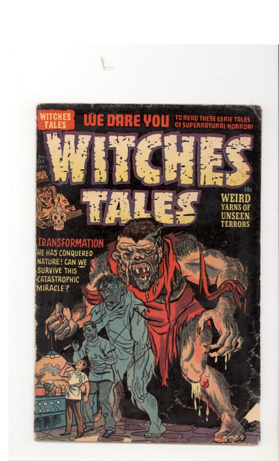 Witches Tales 14 Low Grade Pre-Code Horror Harvey 1952