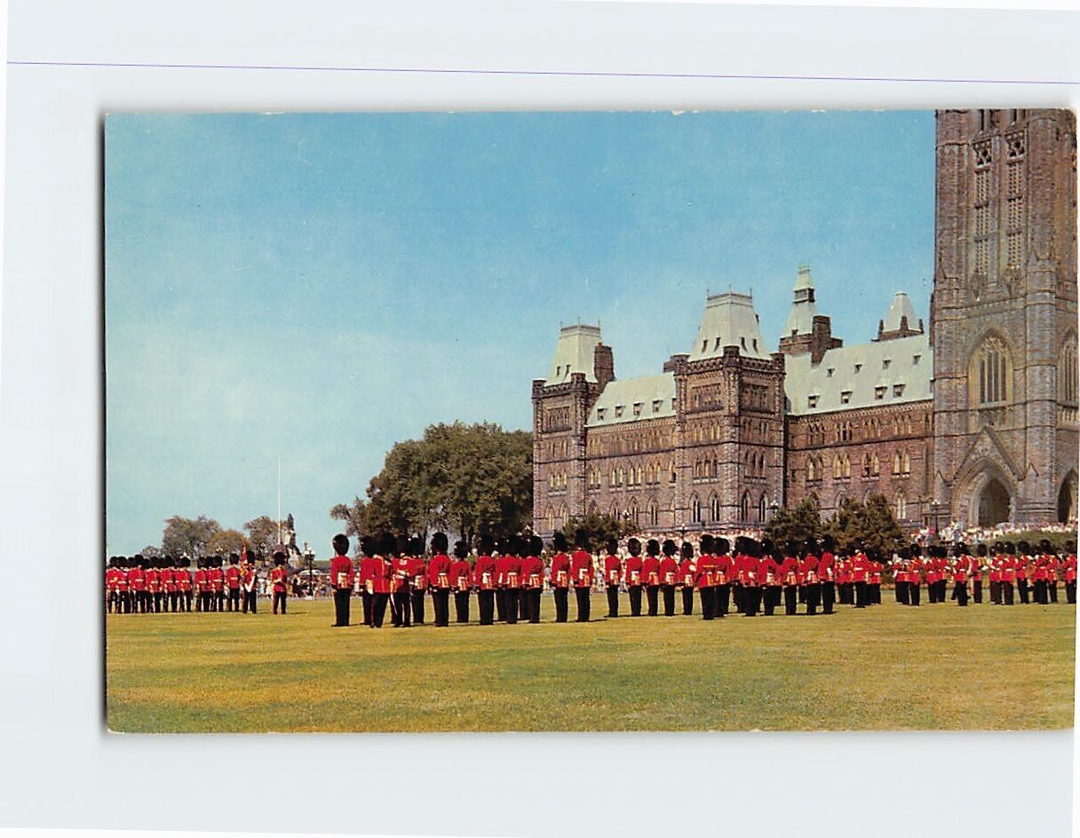 Postcard Changing of the Guards Parliament Hill Ottawa Ontario Canada