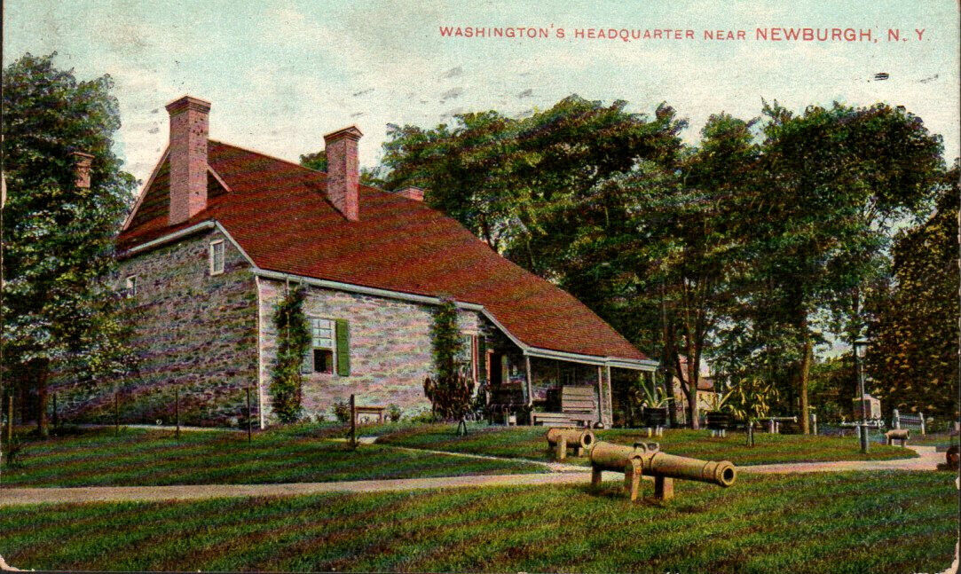 Washingtons Headquarters Vintage Postcard NY Newburgh New York Posted 1910 #S122
