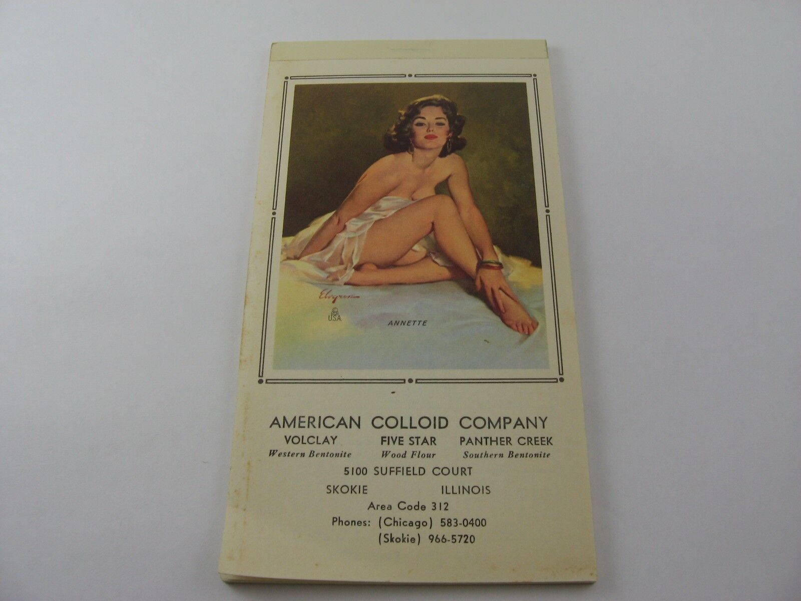 Vintage 1971 Risque Pin Up Pad: \