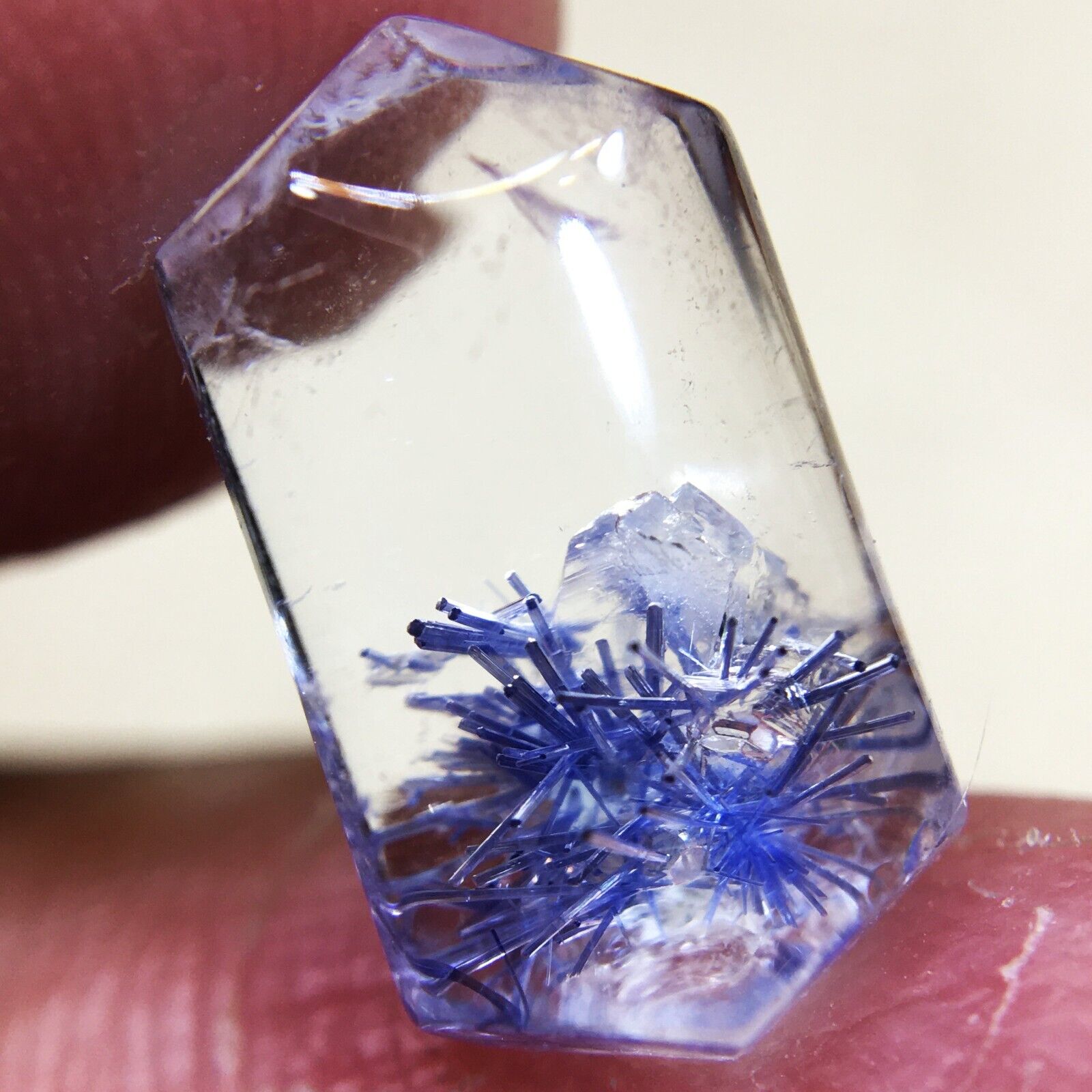 3.9Ct Very Rare NATURAL Beautiful Blue Dumortierite Quartz Crystal Pendant