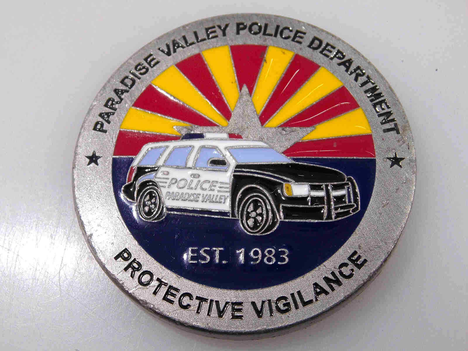 PARADISE VALLEY POLICE DEPARTMENT PROTECTIVE VIGILANCE CHALLENGE COIN