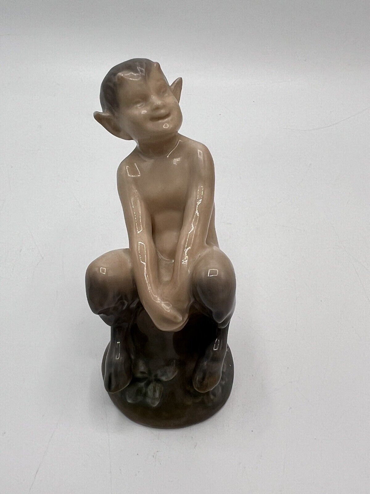Rare VTG Royal Copenhagen Porcelain Figurine Faun Pan Satyr 4.25”