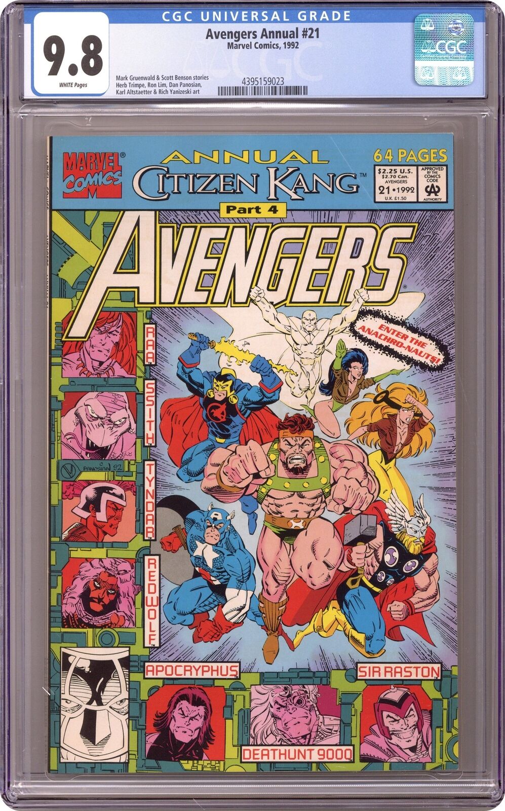 Avengers Annual #21 CGC 9.8 1992 4395159023