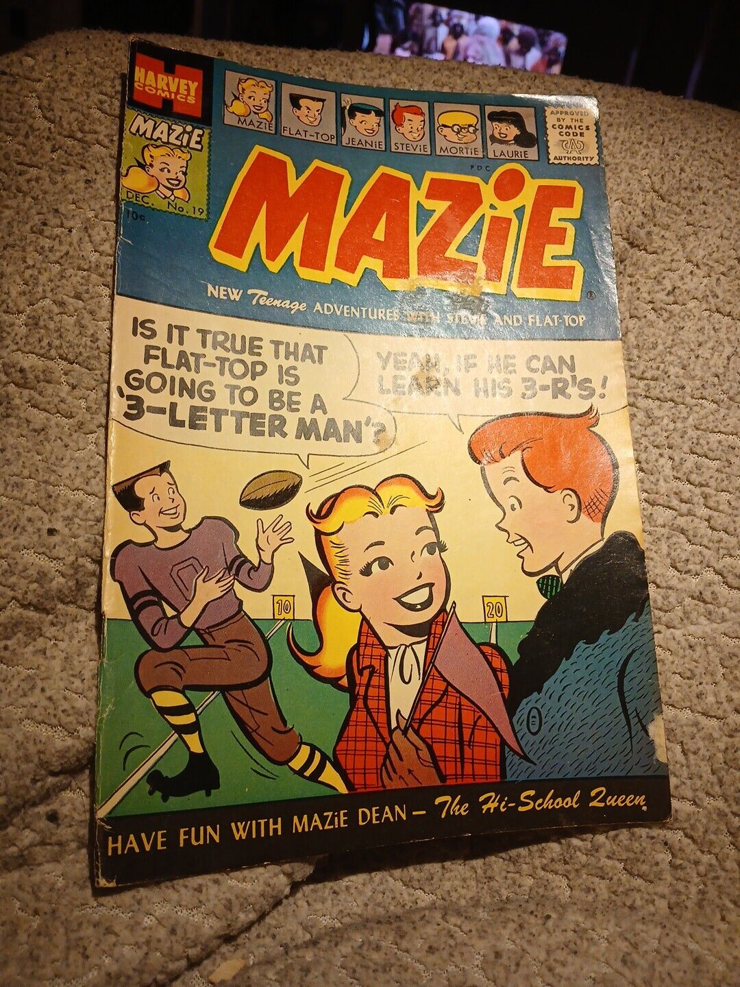 Mazie And Her Friends Stevie And Flat Top #19 Harvey Comics 1955 Golden Age Good