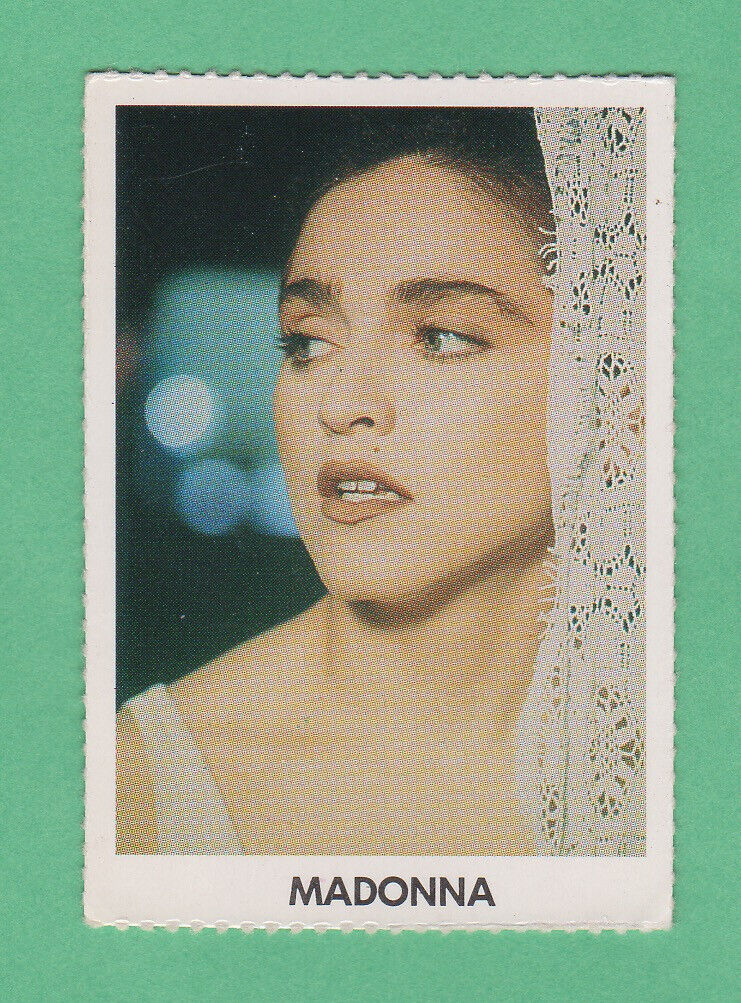 Madonna  1986/87  Swedish Music Card Rare  Perforated Variation