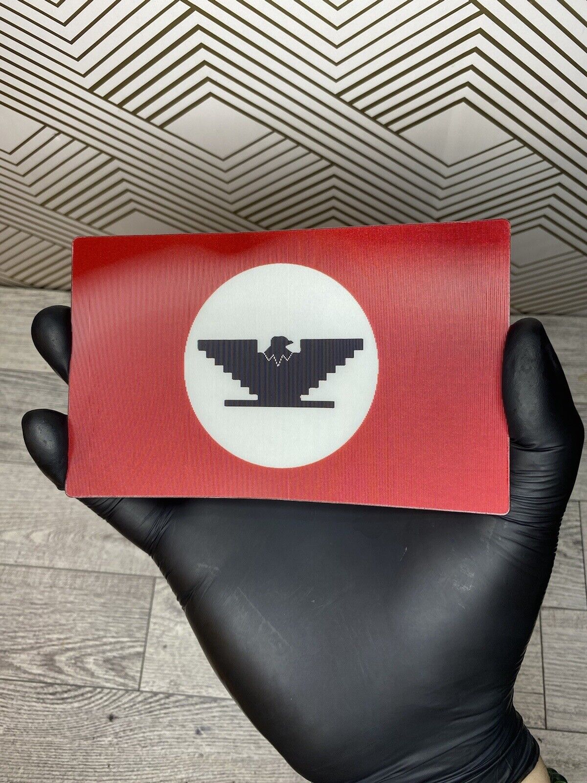 United Farm Workers Flag Huelga Bird 3D Lenticular Motion Sticker Car Decal