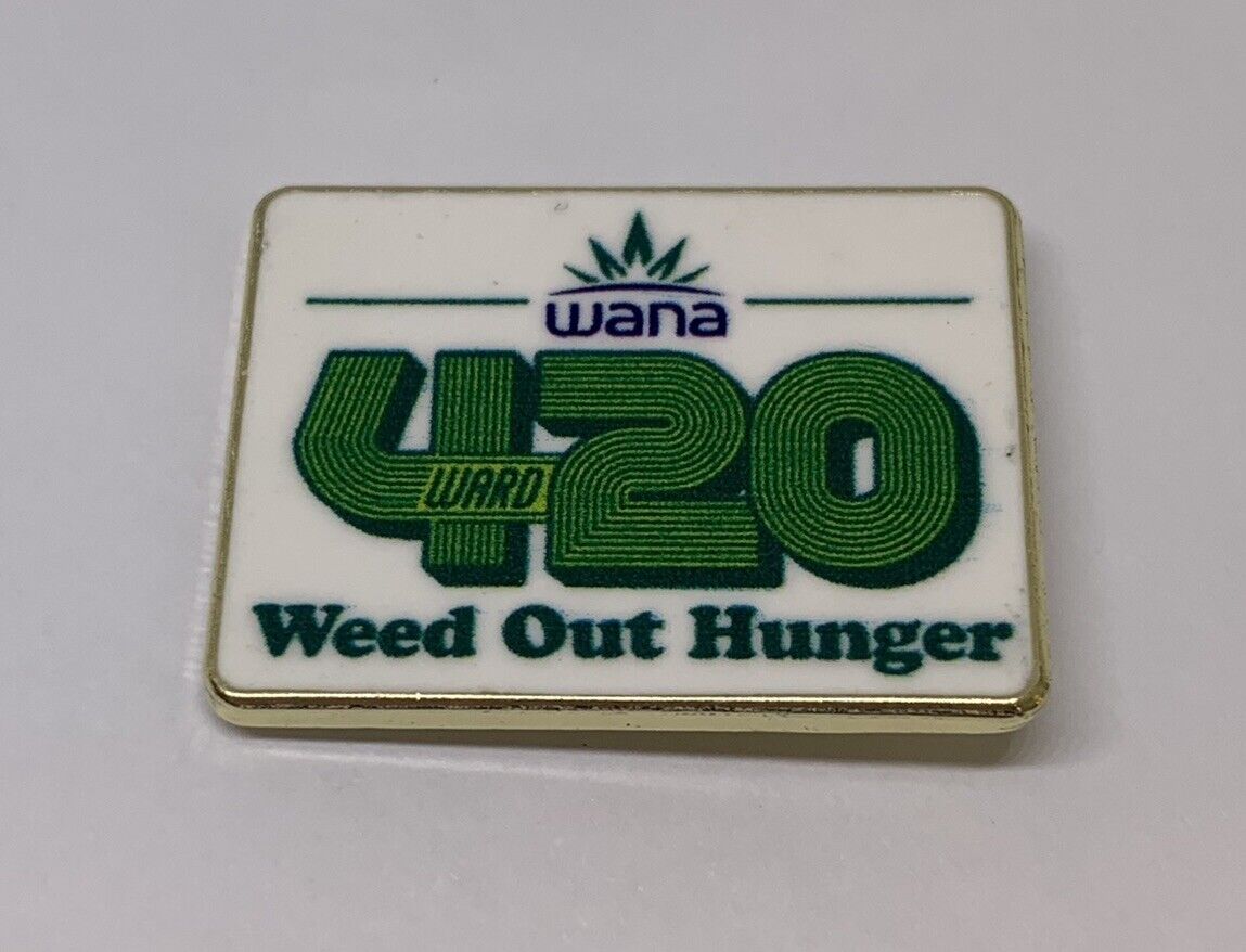 Wana Cannabis Edibles Weed Out Hunger 420 4ward Forward Lapel Pin (148)