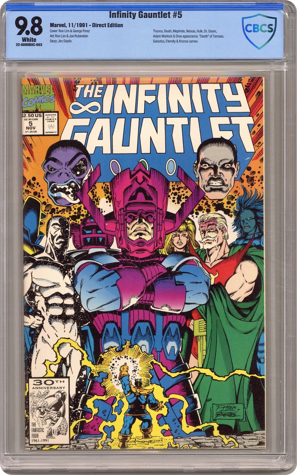 Infinity Gauntlet #5 CBCS 9.8 1991 22-0099B0C-003