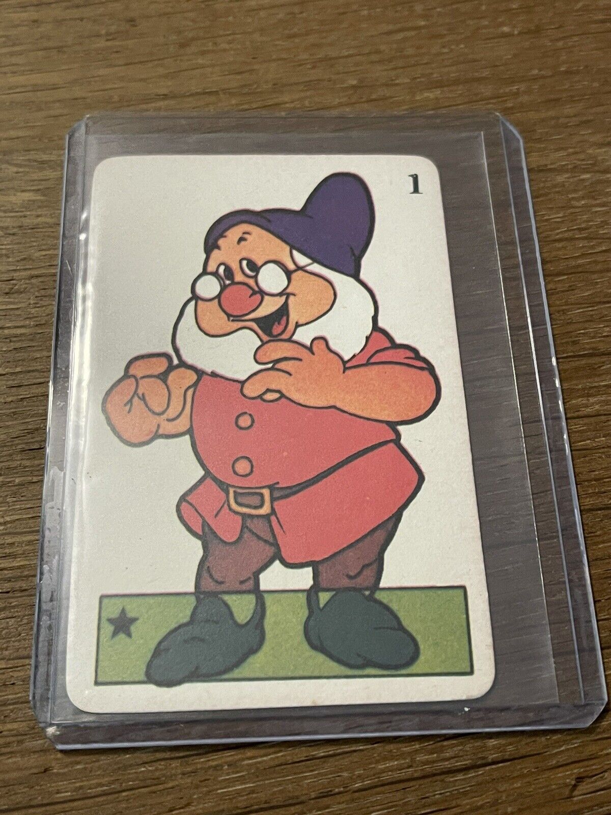 Vintage Rare Walt Disney Productions 🎥 Card Game Snow White Doc Playing Card