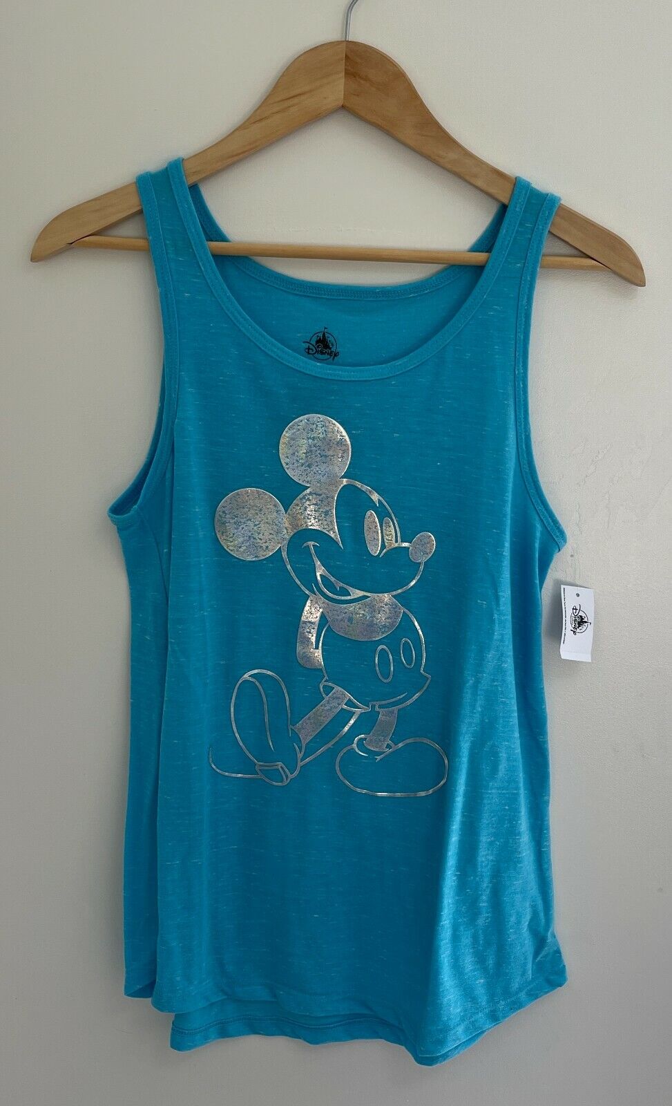 Disney Women's Silver Minnie Mouse Lightweight Stretch Tank Top Blue S