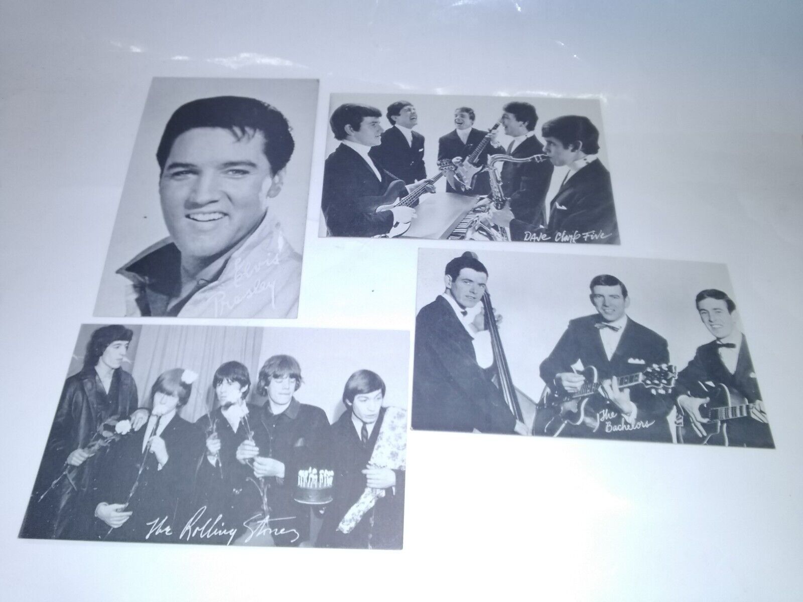 Lot 1950\'s Billboard Music Week Cards Arcade Stars Elvis Presley Rolling Stones 