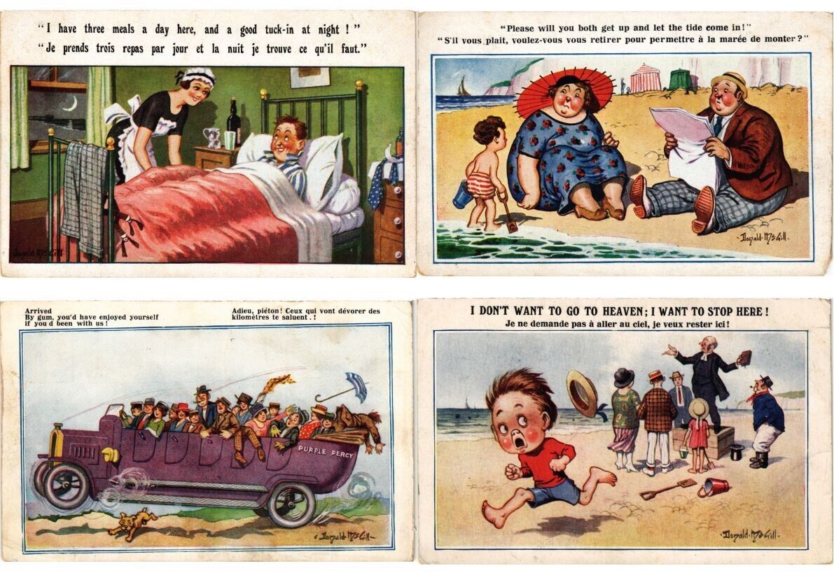 DONALD MCGILL HUMOR COMIC 83 Postcards pre-1950 (L6181)