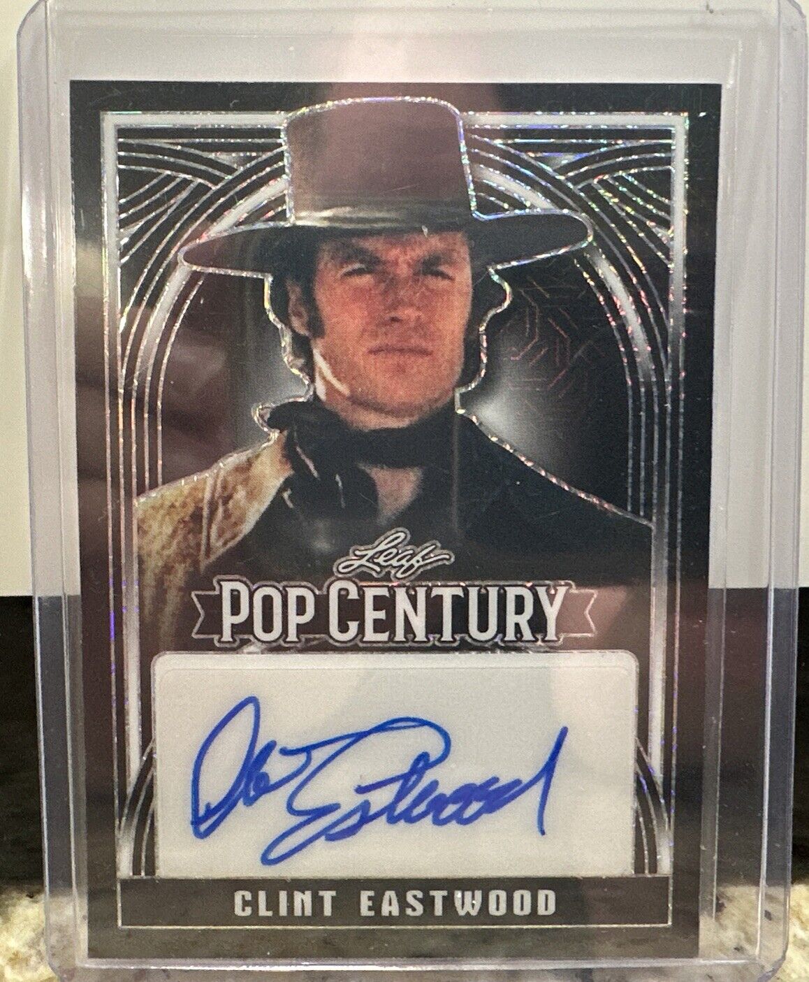 2024 Leaf Pop Century Clint Eastwood 1/1 Black Auto Autograph Card Dirty Harry