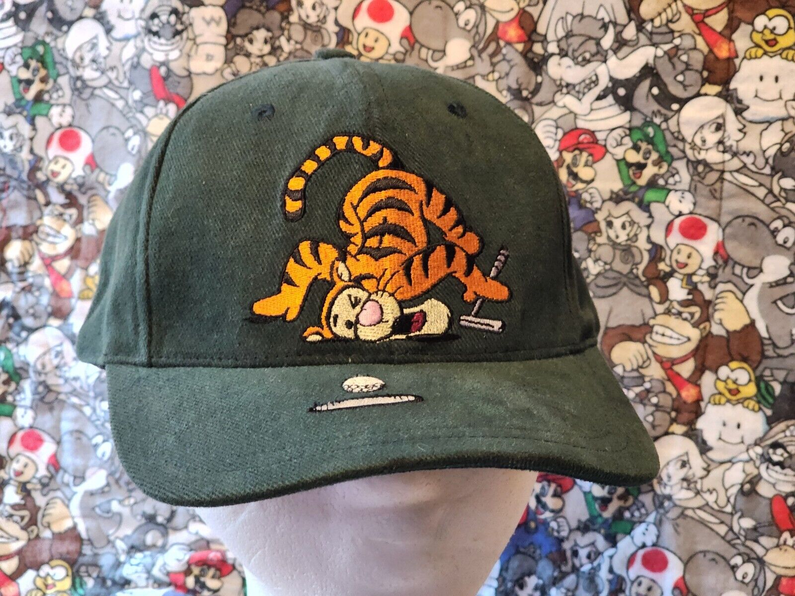 Walt Disney Tigger Golf Hat Cap Green Embroidered 90s Vintage Disney World USA