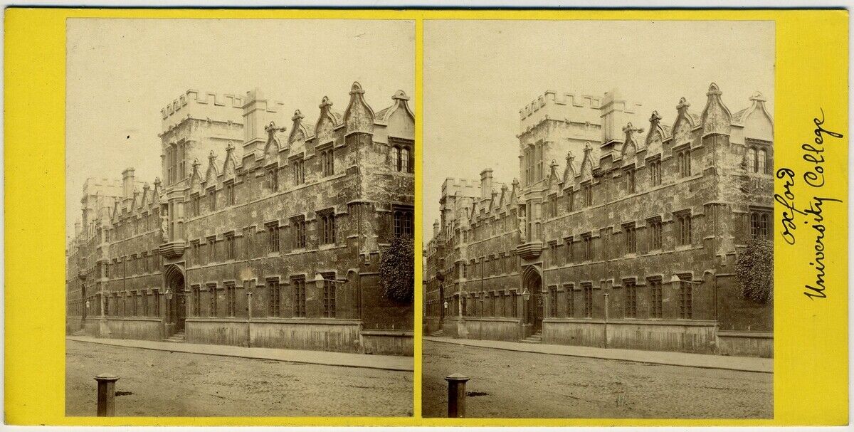 Wilson Stereo circa 1870. University College, Oxford. England.