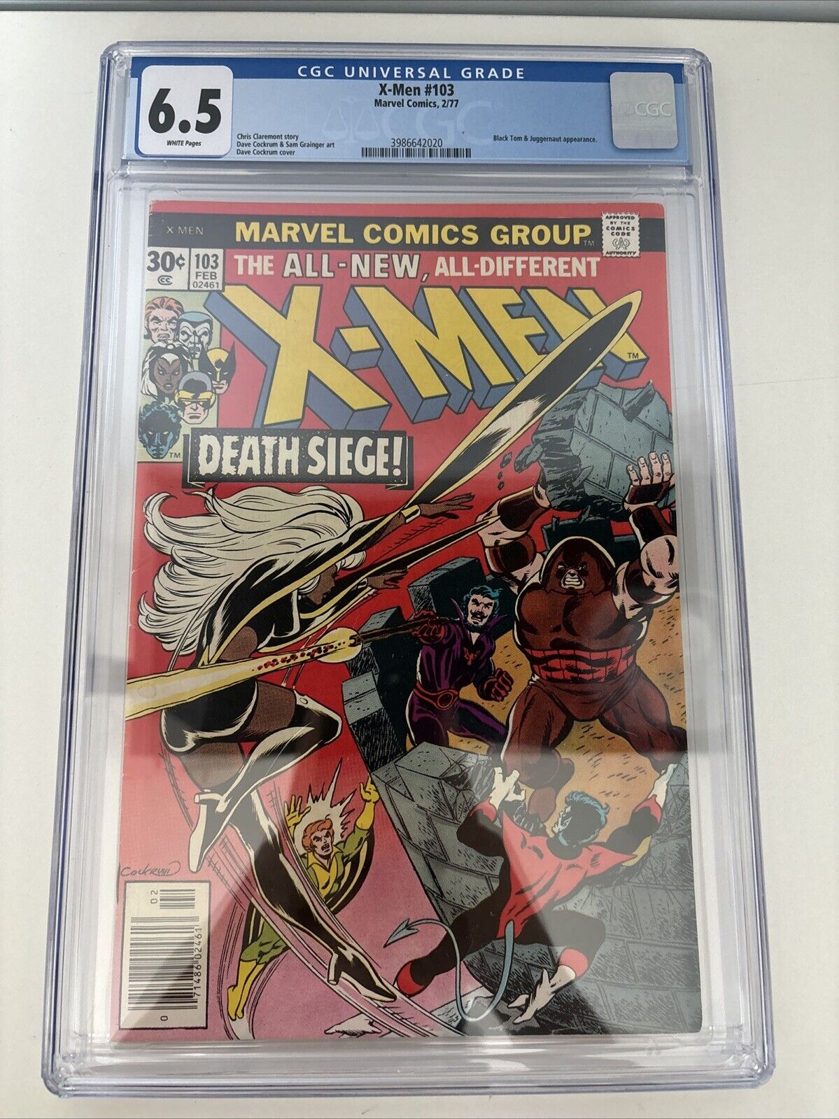 X-Men #103 CGC 6.5 (1977) Black Tom & Juggernaut Appearance Marvel Comics