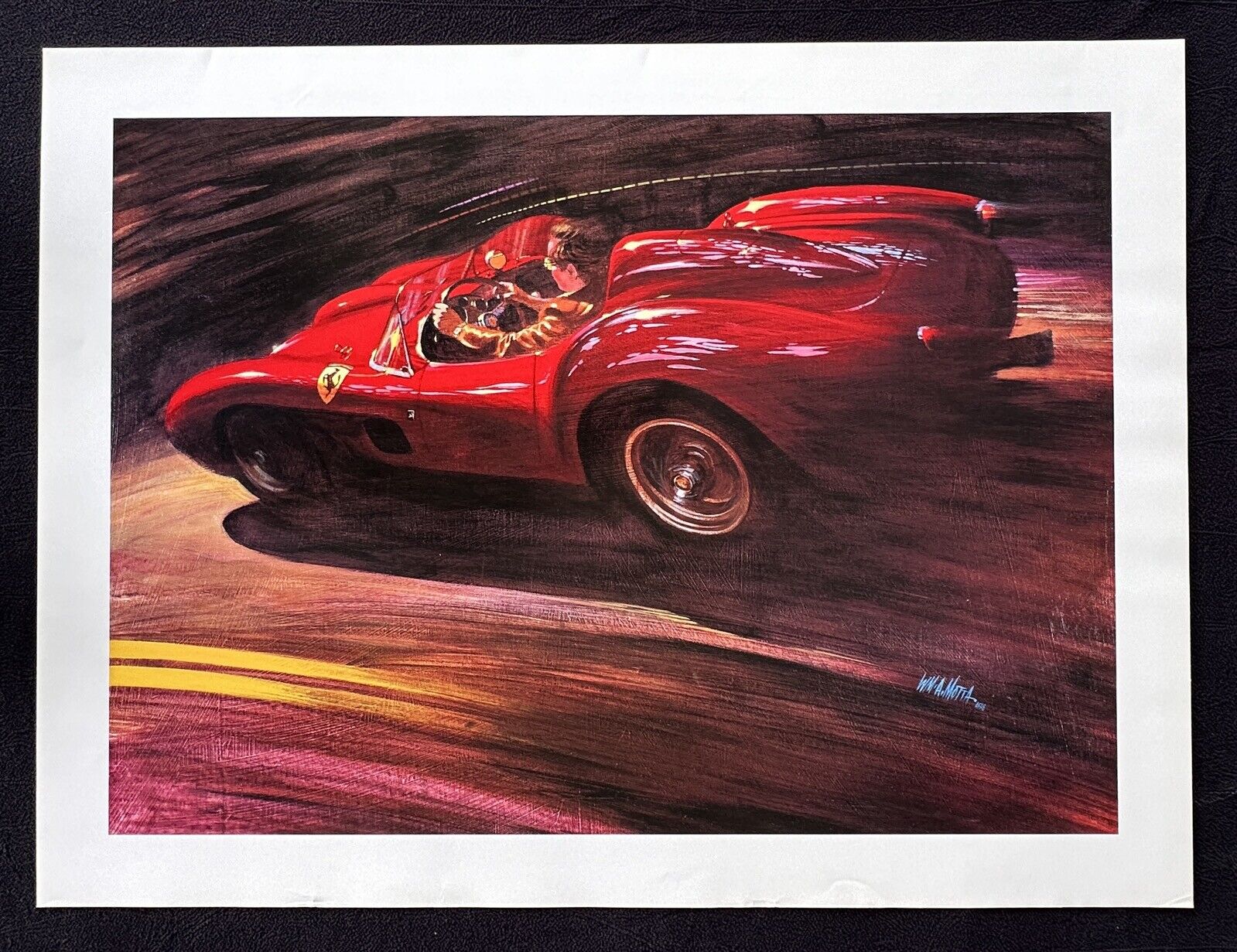  1957 Ferrari 250 Testa Rossa William Motta Print Testarossa