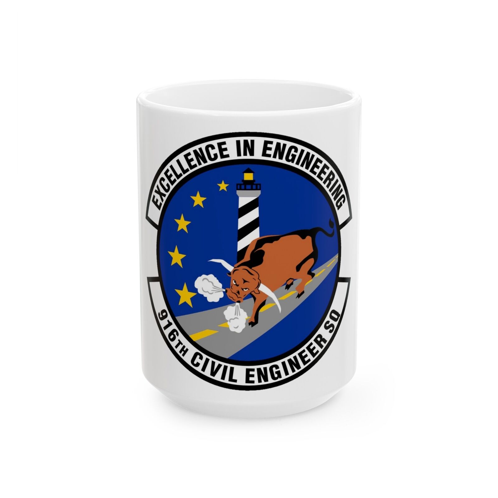 916th Civil Engineer Squadron (U.S. Air Force) White Coffee Mug