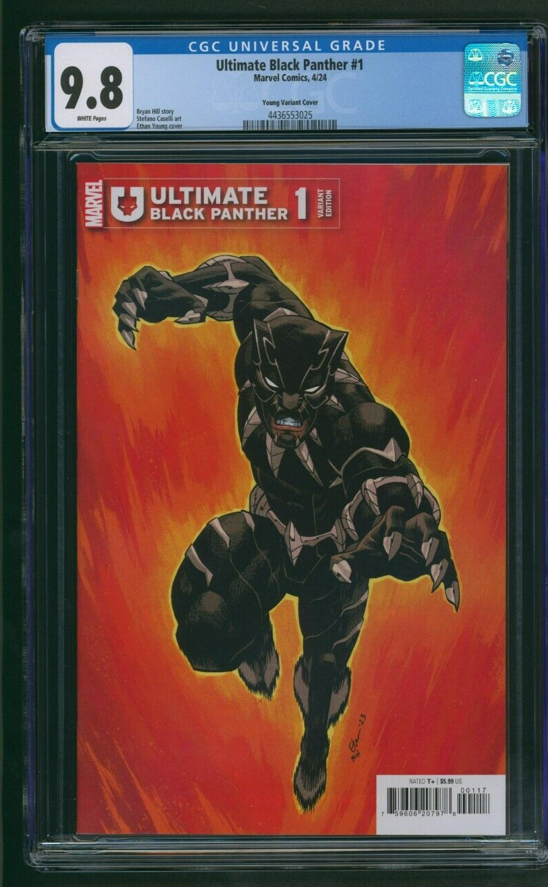 Ultimate Black Panther #1 CGC 9.8 1:25 Young Variant Marvel Comics 2024