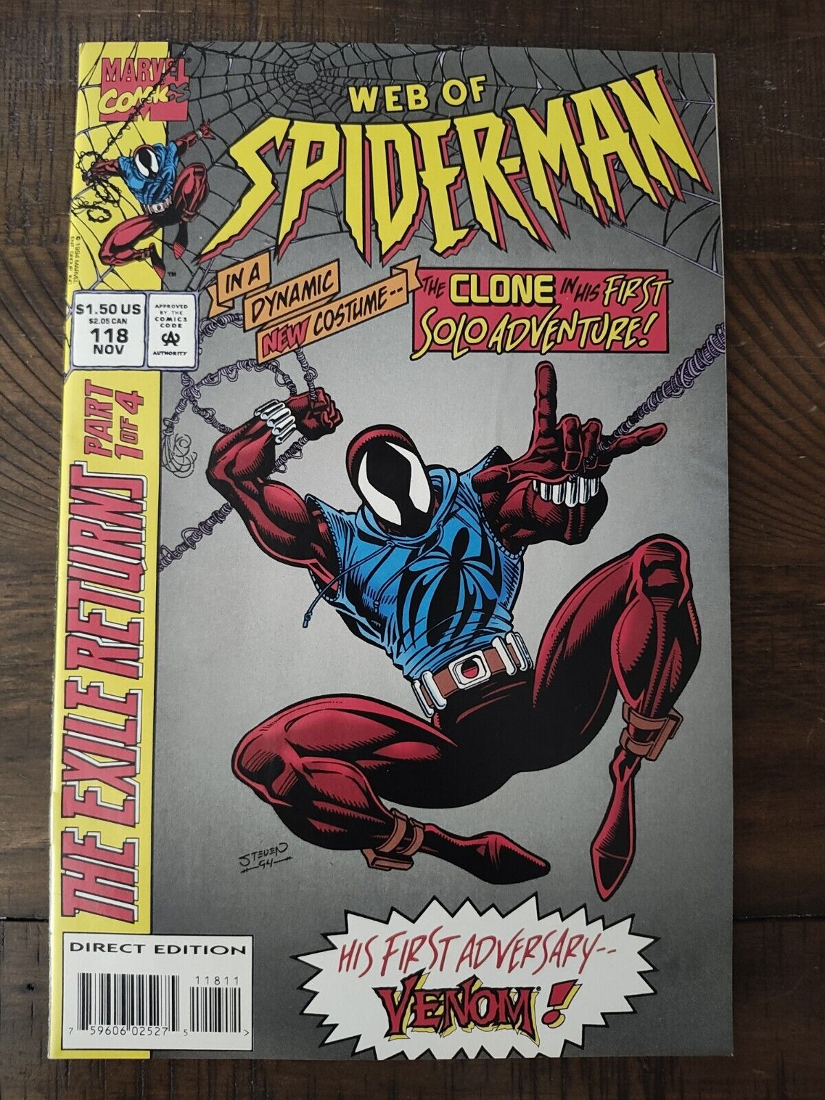 Web Of Spider-Man #118 1994 KEY: 1ST SCARLET SPIDER HIGH GRADE NM