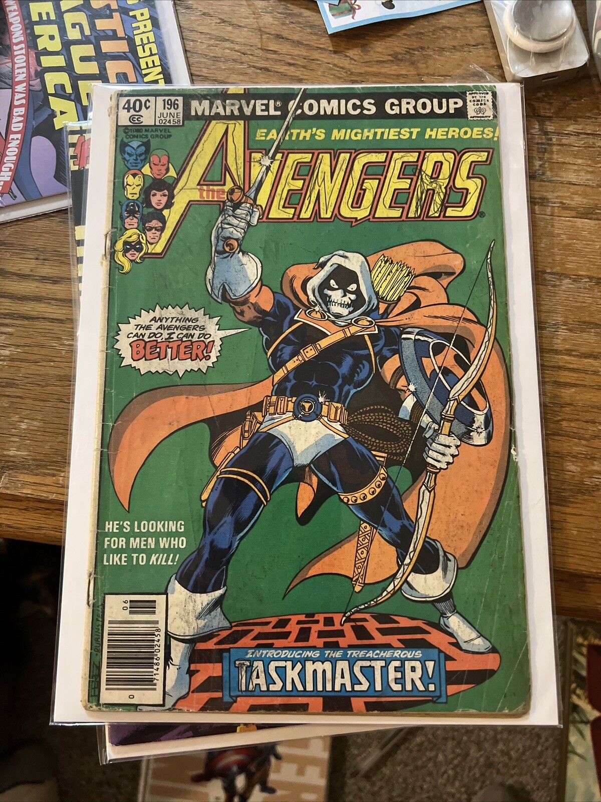 The Avengers #196 Marvel Comics 1980 - 1st Full Appearance of Taskmaster