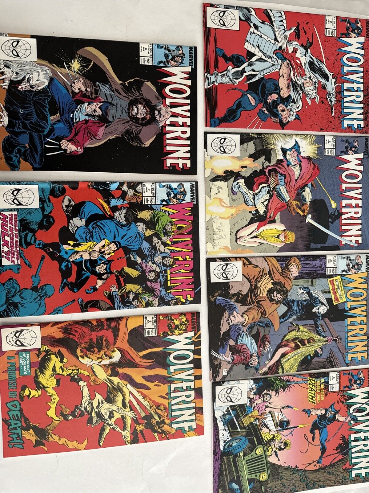Wolverine 1988 Volume 2 Series Lot of 7: 2-7 & 9