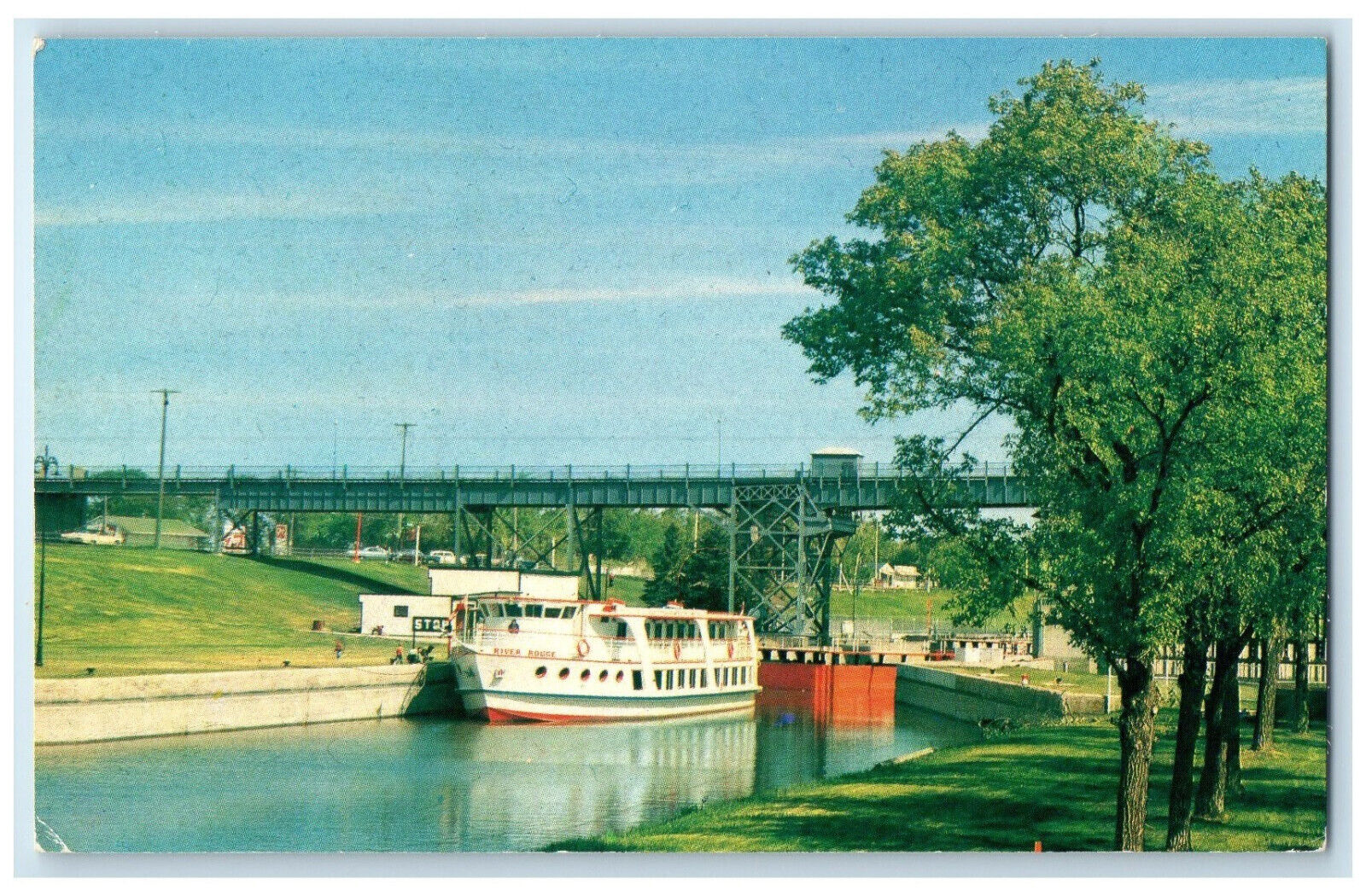 c1960's St. Andrew's Locks Lockport Manitoba Canada Unposted Postcard