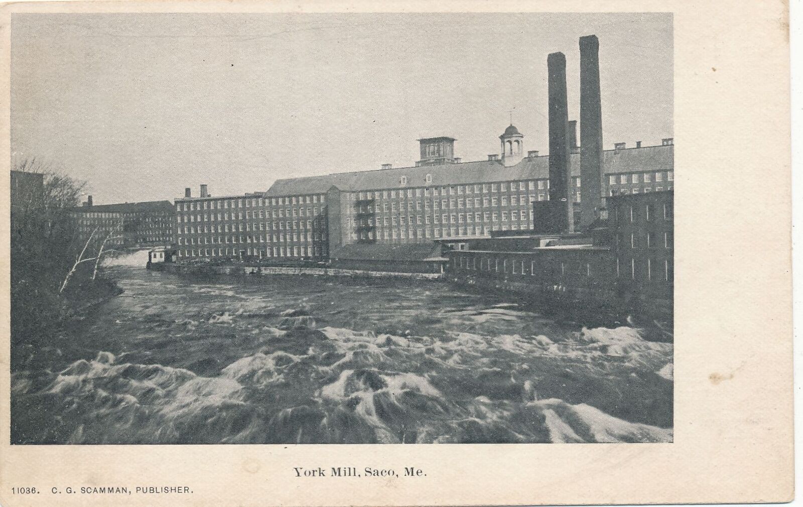 SACO ME - York Mill Postcard - udb