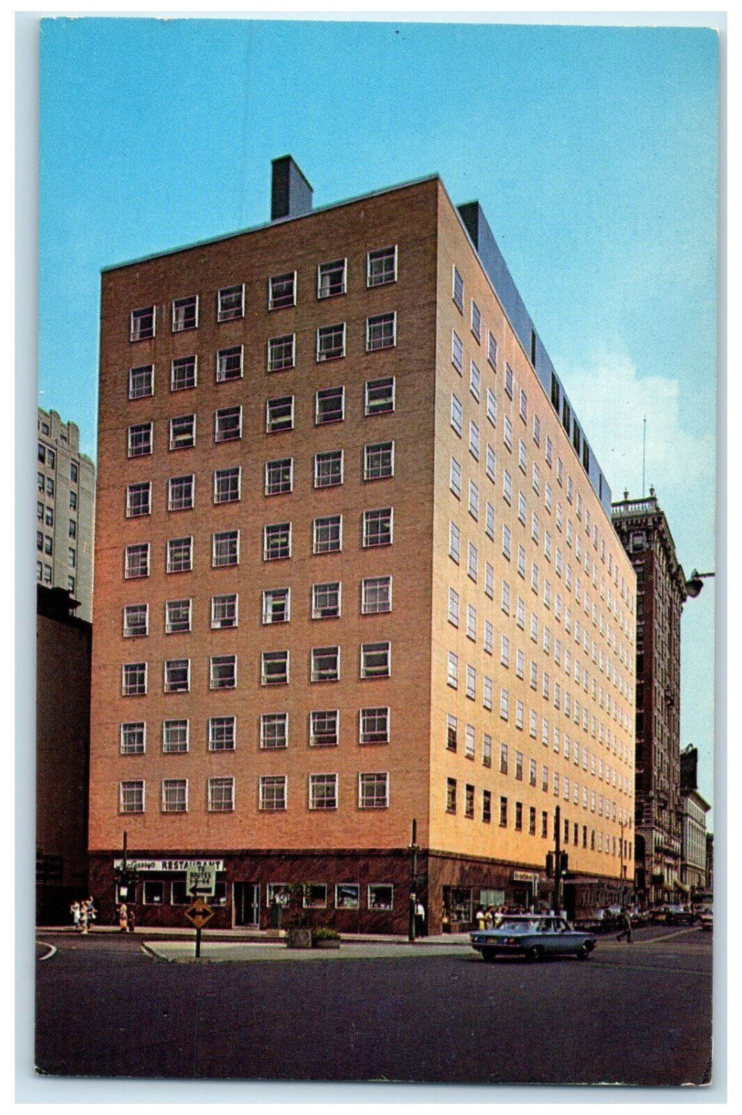 c1960's Ten Story Howard Building at Providence Rhode Island RI Postcard