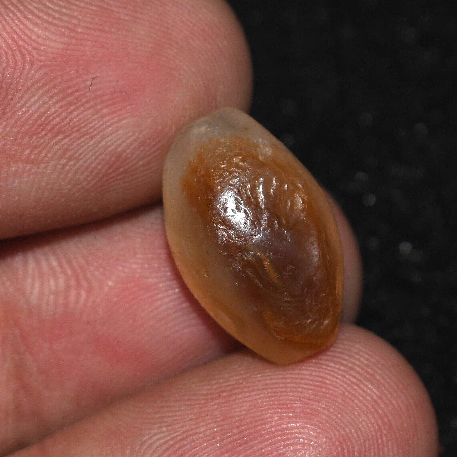 Genuine Ancient Banded Agate Stone Bead In Perfect Condition over 2000 Years Old