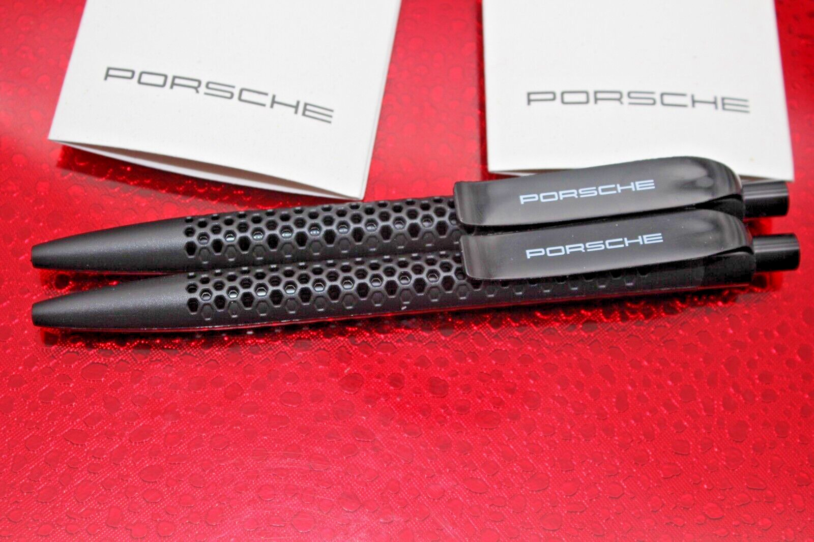 Porsche Ballpoint Pen 2 pcs original VIP true biotic Prodir DS8 with metal clip