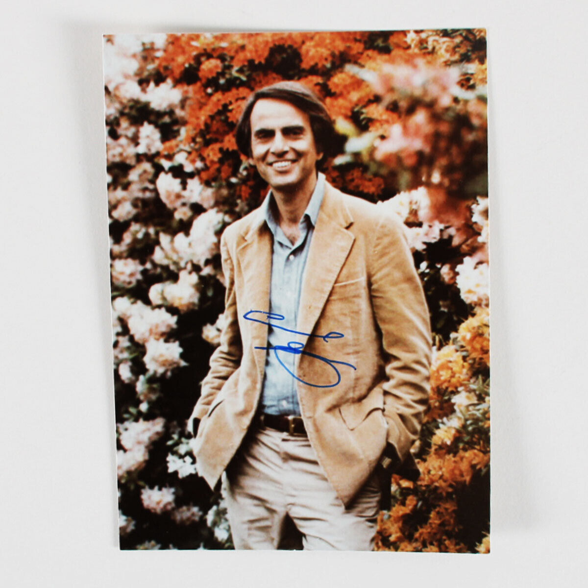 Carl Sagan Signed Photo 4×6 – COA JSA