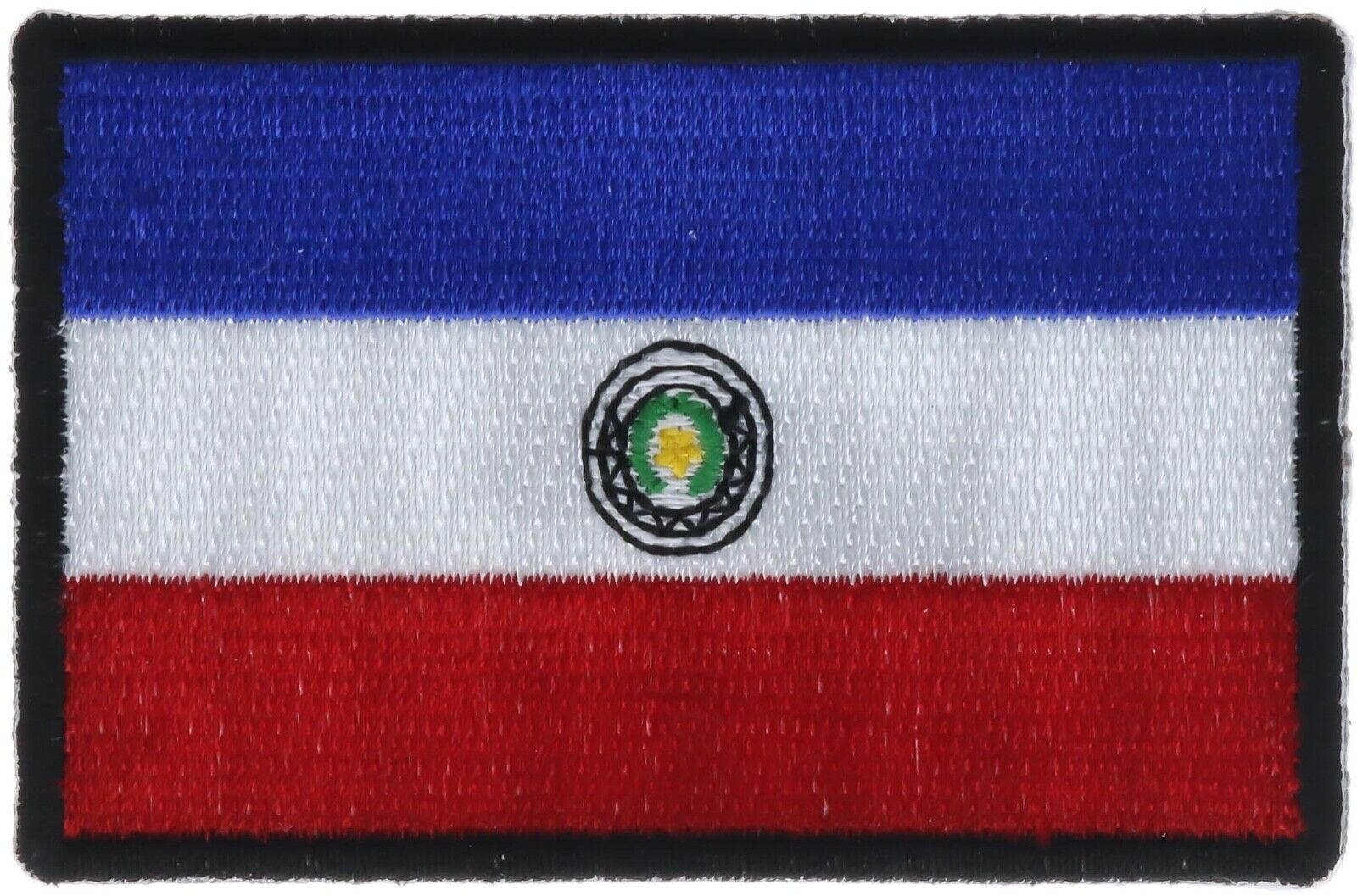 Paraguay Country Flag Iron on embroidered Patch IV5178 F2D28M