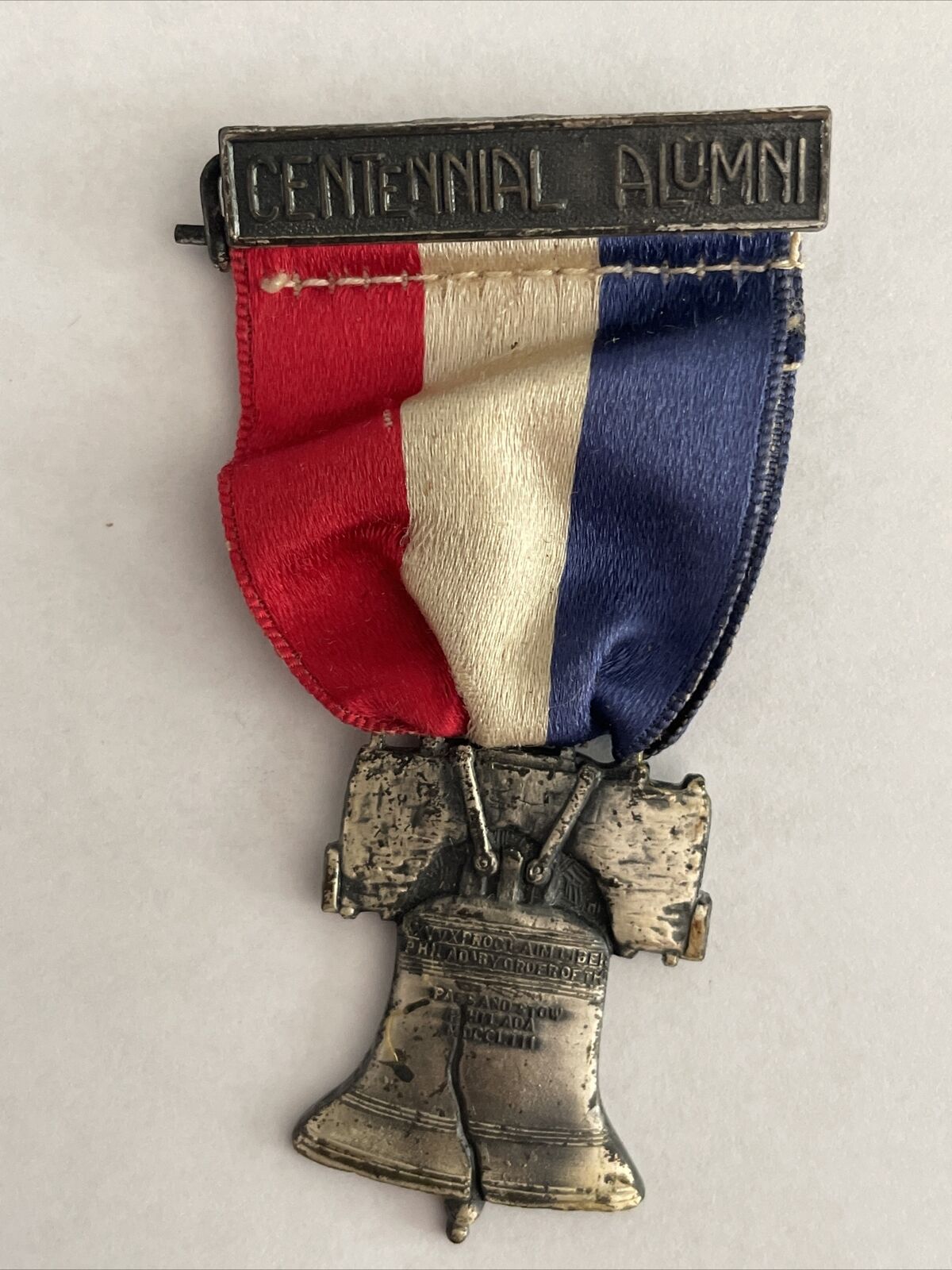 Vintage 1926 Philadelphia Centennial Alumni Liberty Bell Medal Badge Souvenir