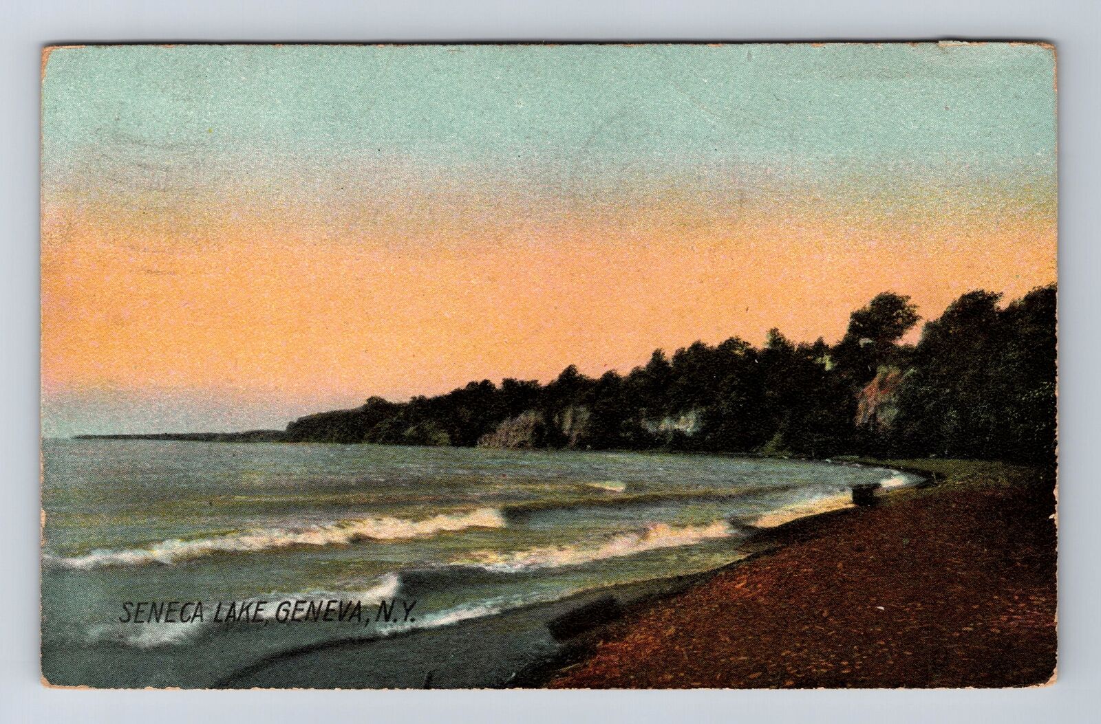 Geneva NY-New York, Seneca Lake, Antique, Vintage c1910 Postcard