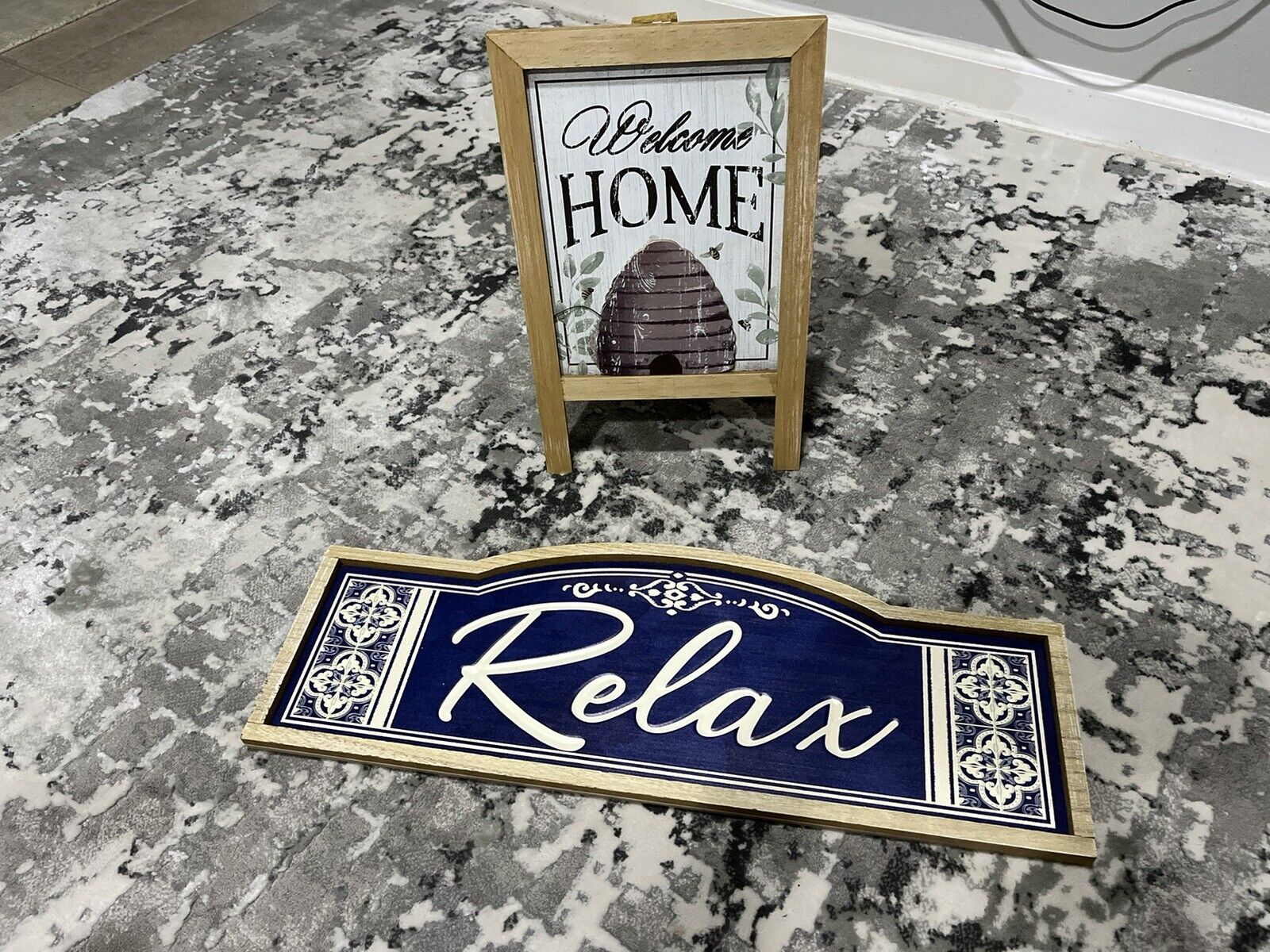 MICHAELS Blue Relax Wall Sign by Ashland And Welcome Home Sign