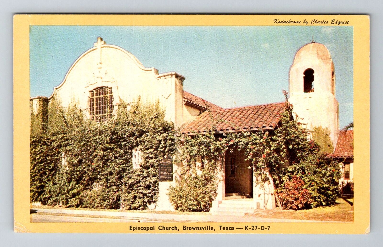 Brownsville TX-Texas, Episcopal Church, Religion Vintage Souvenir Postcard