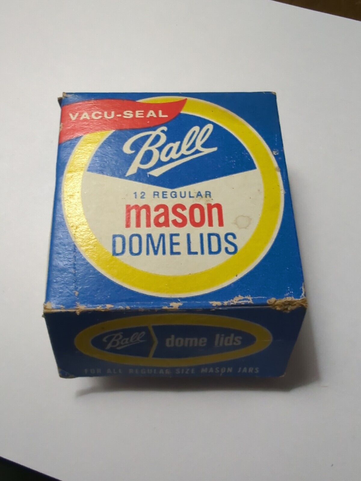 Ball 12 Regular Mason Dome Lids Dated 08/42